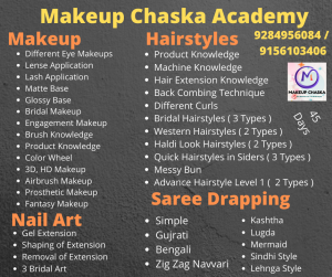 Makeup Artist Academy Hairstyle Nail Art Pune Class Course Mehndi​