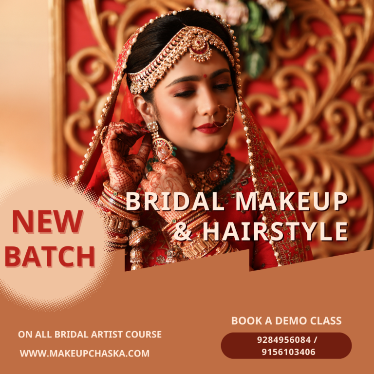 Elevate Bridal Glamour Enroll in Our Exquisite Bridal Makeup & Hairstyle Classes at Makeup Chaska Academy