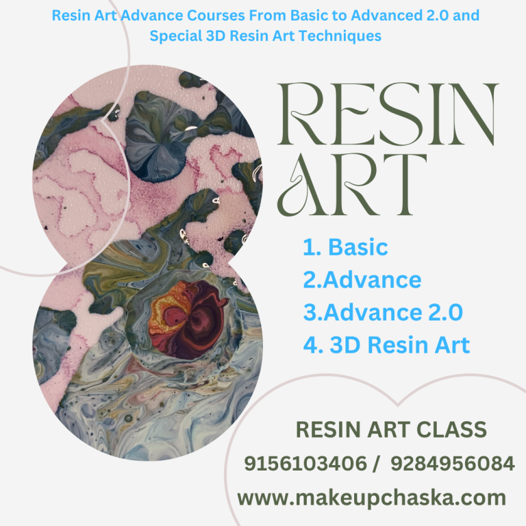 Resin Art Advance Courses From Basic to Advanced 2.0 and Special 3D Resin Art Techniques