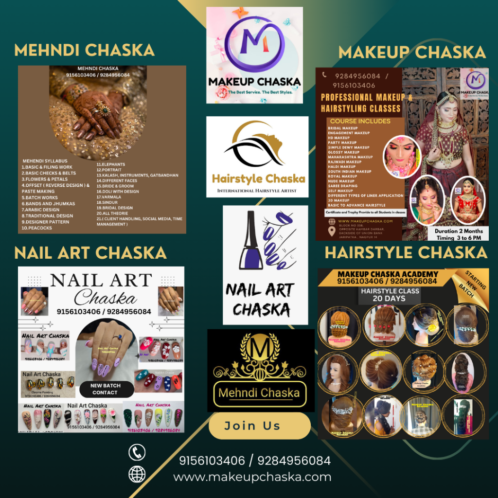 Makeup Hairstyle Nail Art Mehendi Design Artist Bridal Classes in India