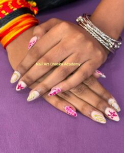 Bridal Nail Art Design India – Nail Art Chaska Academy