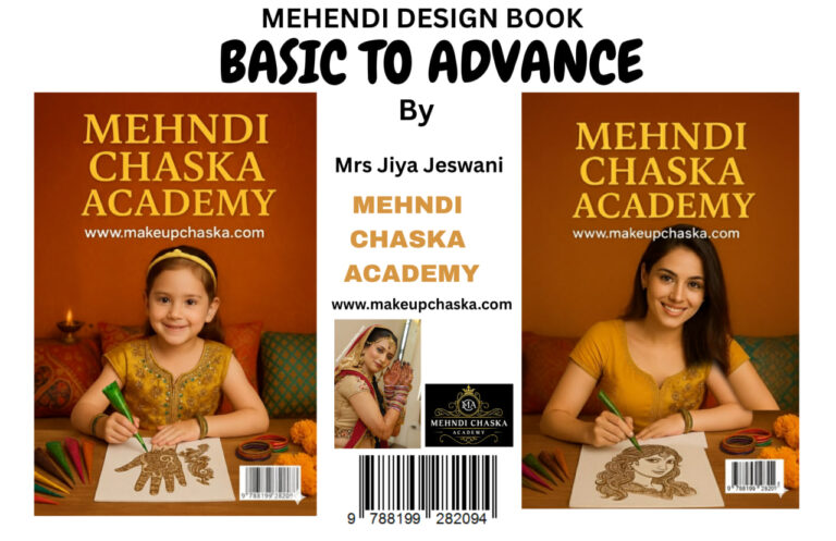 Reusable Mehendi practice book featuring Arabic, Indian and bridal henna designs for beginners and professionals